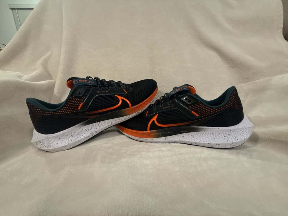 Nike Air Zoom Pegasus 40 Black Safety Orange Running Shoes